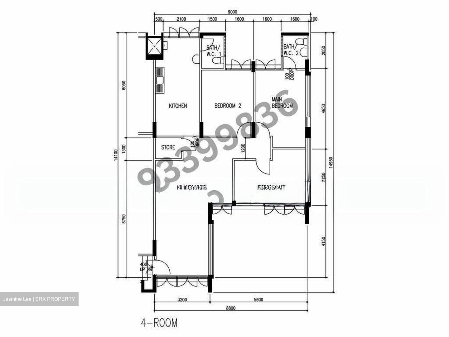 Blk 208 Yishun Palm Spring (Yishun), HDB 4 Rooms #617674031